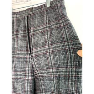 Womens vintage 60s Pendleton gray plaid Wool Lined 27" waist 6172 Pants EUC